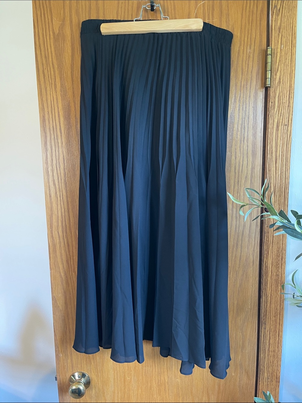 Max Studio Black Pleated Skirt — Flowing Silhouette